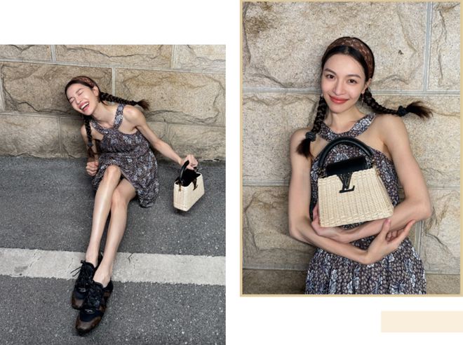 夏日fit check的风还是刮到了LV女孩们身上